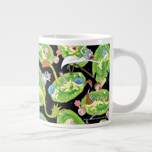 RICK EN MORTY™ | Het Portals Patroon doorlopen Grote Koffiekop (Rechts)