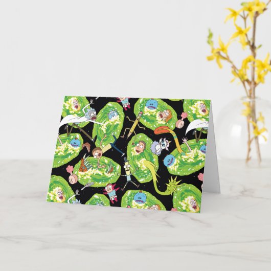 RICK EN MORTY™ | Het Portals Patroon doorlopen Kaart (Gele Bloem)