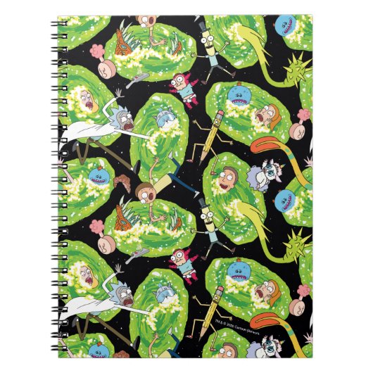 RICK EN MORTY™ | Het Portals Patroon doorlopen Notitieboek (Voorkant)