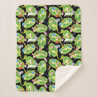 RICK EN MORTY™ | Het Portals Patroon doorlopen Sherpa Deken