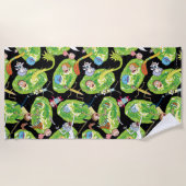 RICK EN MORTY™ | Het Portals Patroon doorlopen Strandlaken (Voorkant)