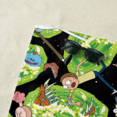 RICK EN MORTY™ | Het Portals Patroon doorlopen Strandlaken (In situ)