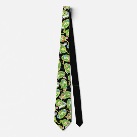 RICK EN MORTY™ | Het Portals Patroon doorlopen Stropdas (Voorkant)