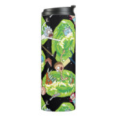 RICK EN MORTY™ | Het Portals Patroon doorlopen Thermosbeker (Gedraaid links)