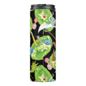 RICK EN MORTY™ | Het Portals Patroon doorlopen Thermosbeker (Achterkant)