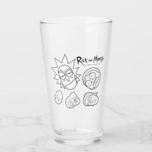 RICK EN MORTY™   Hoofd van de Smith Familie Patr Glas