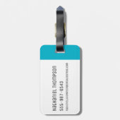 RICK EN MORTY™ | Hoofd van de Smith Familie Patroo Bagagelabel (Achterkant verticaal)