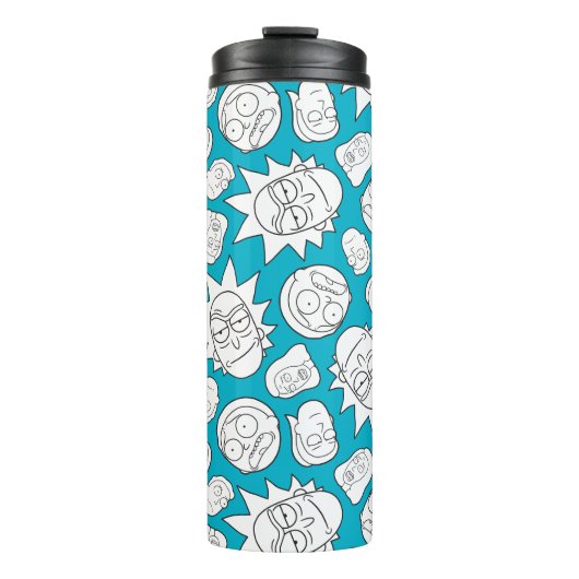 RICK EN MORTY™ | Hoofd van de Smith Familie Patroo Thermosbeker (Voorkant)