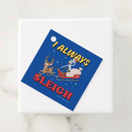 Rick en Morty | I Altijd Sleigh Bedankjes Labels (In situ)