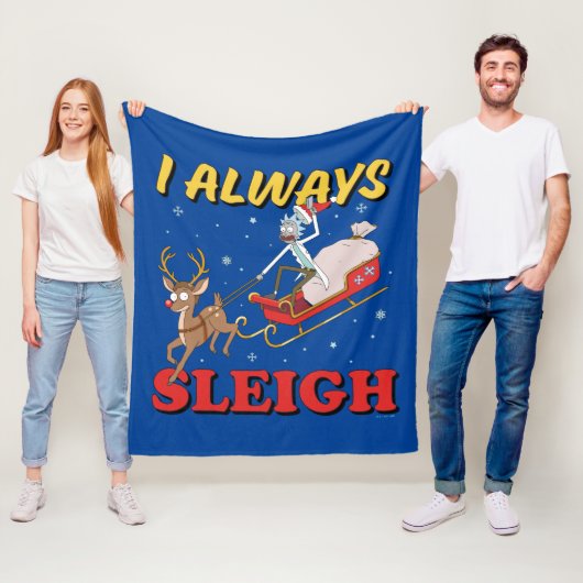 Rick en Morty | I Altijd Sleigh Fleece Deken (In situ)