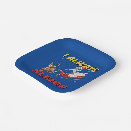 Rick en Morty | I Altijd Sleigh Papieren Bordje (Gebogen)