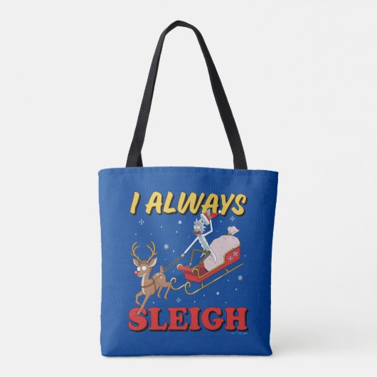 Rick en Morty | I Altijd Sleigh Tote Bag (Achterkant)