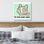 RICK EN MORTY™ | Ik kom uit de buitenruimte Canvas Afdruk (Insitu (Slaapkamer))