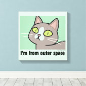 RICK EN MORTY™ | Ik kom uit de buitenruimte Canvas Afdruk (Insitu (Houten vloer))