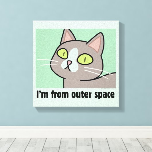 RICK EN MORTY™ | Ik kom uit de buitenruimte Canvas Afdruk (Insitu (Houten vloer))
