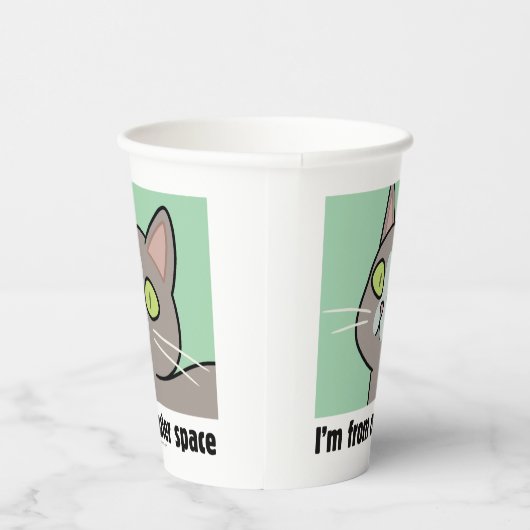 RICK EN MORTY™ | Ik kom uit de buitenruimte Papieren Bekers (Rechts)