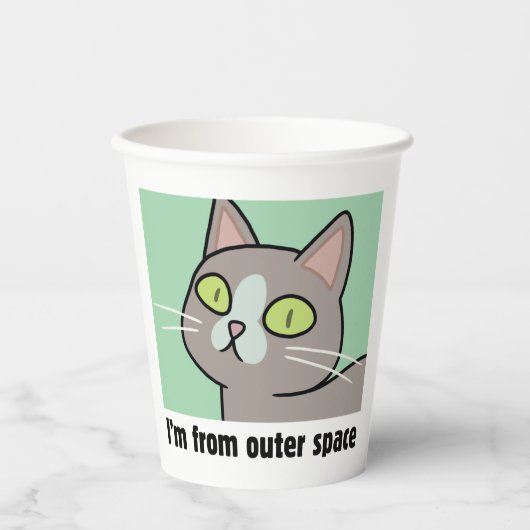 RICK EN MORTY™ | Ik kom uit de buitenruimte Papieren Bekers (Voorkant)