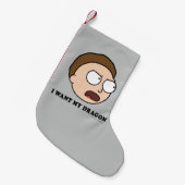 RICK EN MORTY™ | Ik wil mijn draak Kleine Kerstsok (Voorkant (Hangend))