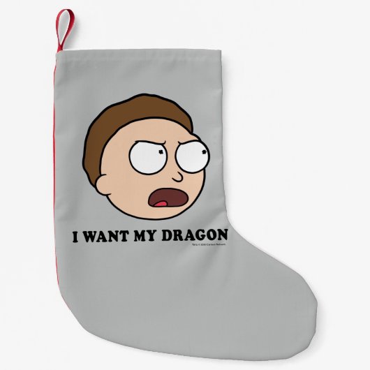 RICK EN MORTY™ | Ik wil mijn draak Kleine Kerstsok (Voorkant)