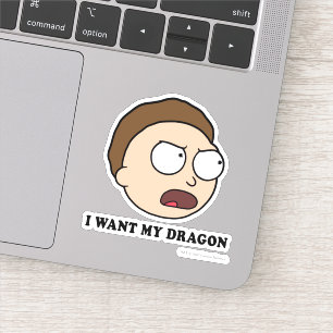 RICK EN MORTY™   Ik wil mijn draak Sticker