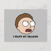 RICK EN MORTY™ | Ik wil mijn draak Uitnodiging Briefkaart (Voorkant)
