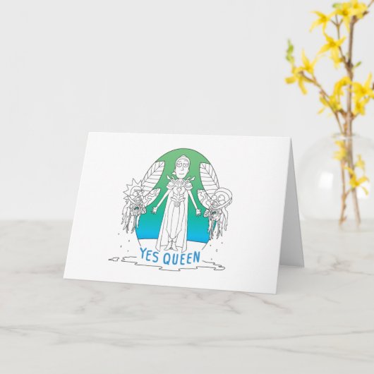 RICK EN MORTY™| Ja Kaart (Gele Bloem)