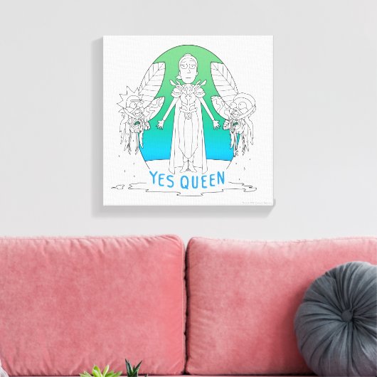 RICK EN MORTY™ | Ja Queen Canvas Afdruk (Insitu (Woonkamer))