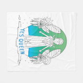 RICK EN MORTY™ | Ja Queen Fleece Deken (Voorkant (Horizontaal))
