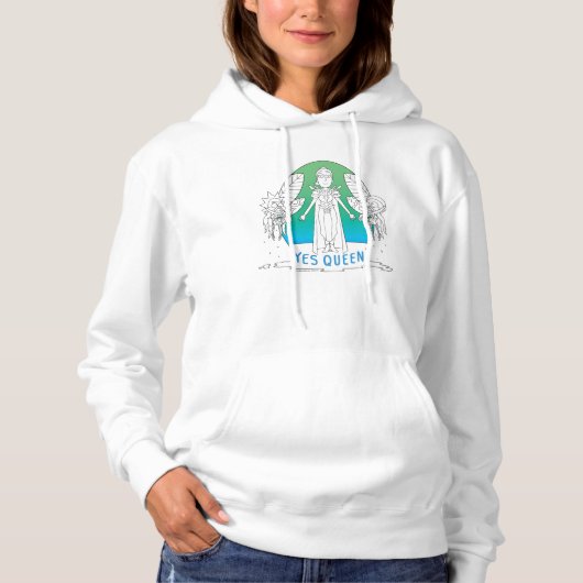 RICK EN MORTY™ | Ja Queen Hoodie (Voorkant)