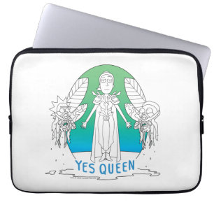 RICK EN MORTY™   Ja Queen Laptop Sleeve