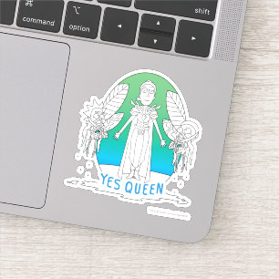 RICK EN MORTY™   Ja Queen Sticker