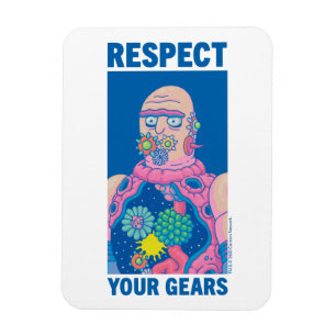 RICK EN MORTY™  Je tandwielen respecteren Magneet