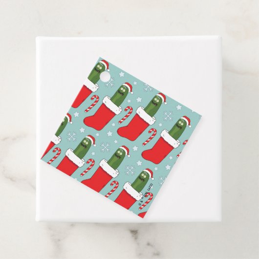 Rick en Morty | Kerstkaarsenpatroon Bedankjes Labels (In situ)