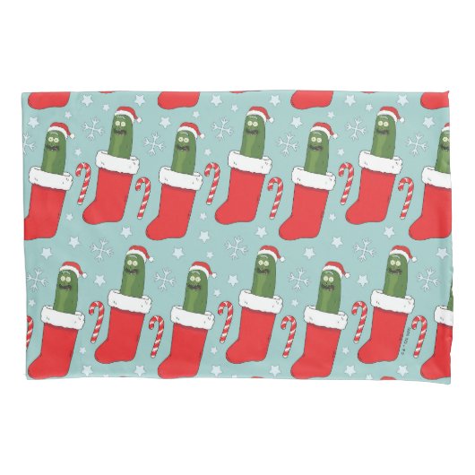 Rick en Morty | Kerstkaarsenpatroon Kussensloop (Voorkant)
