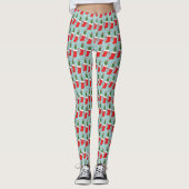Rick en Morty | Kerstkaarsenpatroon Leggings (Voorkant)