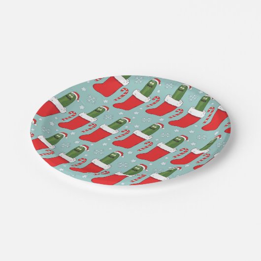 Rick en Morty | Kerstkaarsenpatroon Papieren Bordje (Gekanteld)