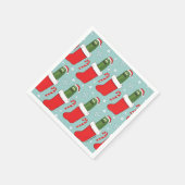 Rick en Morty | Kerstkaarsenpatroon Servet (Hoek)