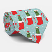 Rick en Morty | Kerstkaarsenpatroon Stropdas (Opgerold)