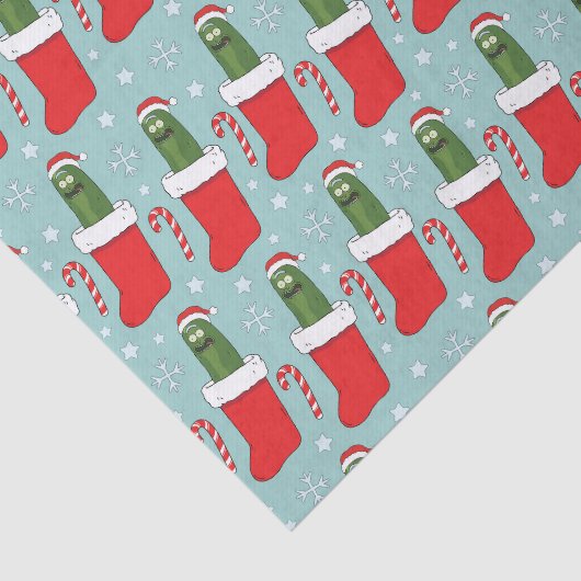 Rick en Morty | Kerstkaarsenpatroon Tissuepapier (Detail)