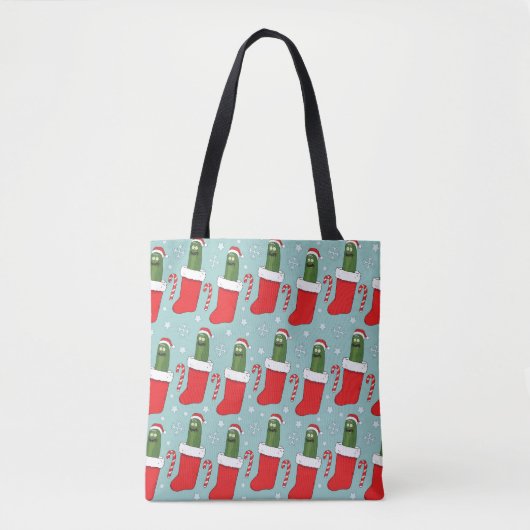 Rick en Morty | Kerstkaarsenpatroon Tote Bag (Voorkant)
