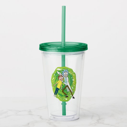 RICK EN MORTY™ | Kijk daar eens naar Acryl Drinkbeker (Voorkant)