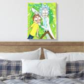 RICK EN MORTY™ | Kijk daar eens naar Canvas Afdruk (Insitu (Slaapkamer))