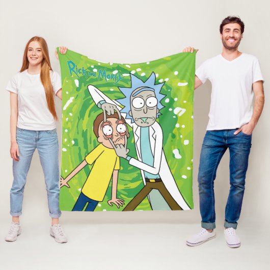 RICK EN MORTY™ | Kijk daar eens naar Fleece Deken (In situ)