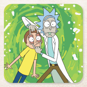 RICK EN MORTY™   Kijk daar eens naar Kartonnen Onderzetters