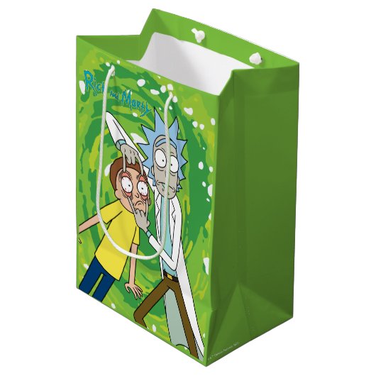 RICK EN MORTY™ | Kijk daar eens naar Medium Cadeauzakje (Voorkant Gekanteld)