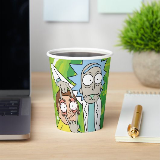 RICK EN MORTY™ | Kijk daar eens naar Papieren Bekers (Insitu)