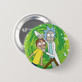 RICK EN MORTY™ | Kijk daar eens naar Ronde Button 5,7 Cm (Voorkant /achterkant)
