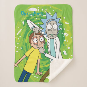 RICK EN MORTY™   Kijk daar eens naar Sherpa Deken