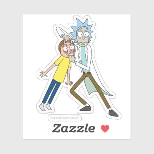 RICK EN MORTY™ | Kijk daar eens naar Sticker (Vel)