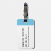 RICK EN MORTY™ | Kirkland de heer Meeseeks Bagagelabel (Achterkant verticaal)